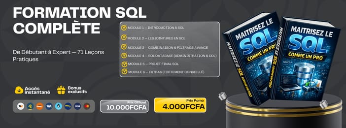 Formation SQL Complète : Devenez Pro en Programmation Bases de Données