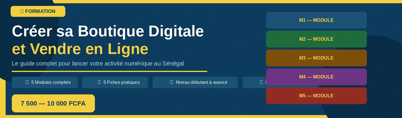 Formation : Créer sa Boutique Digitale et Vendre en Ligne