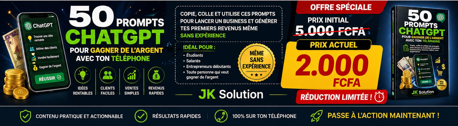 50 Prompts ChatGPT pour gagner de l’argent avec ton téléphone (Guide pratique)
