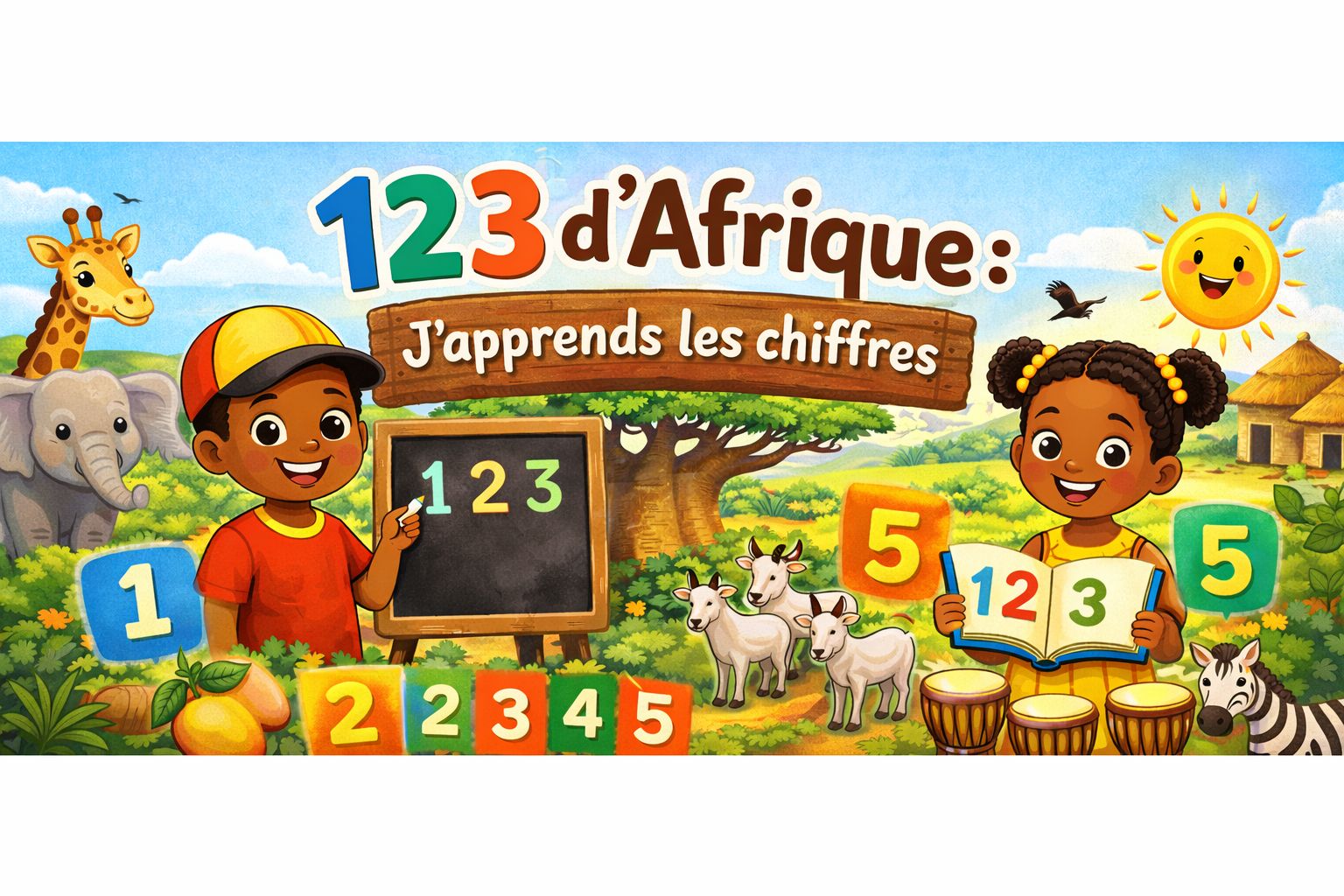 123 d’Afrique : J’apprends les chiffres