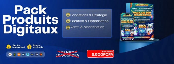Pack 300 Produits Digitaux Rentables: Doublez Vos Revenus en 24h