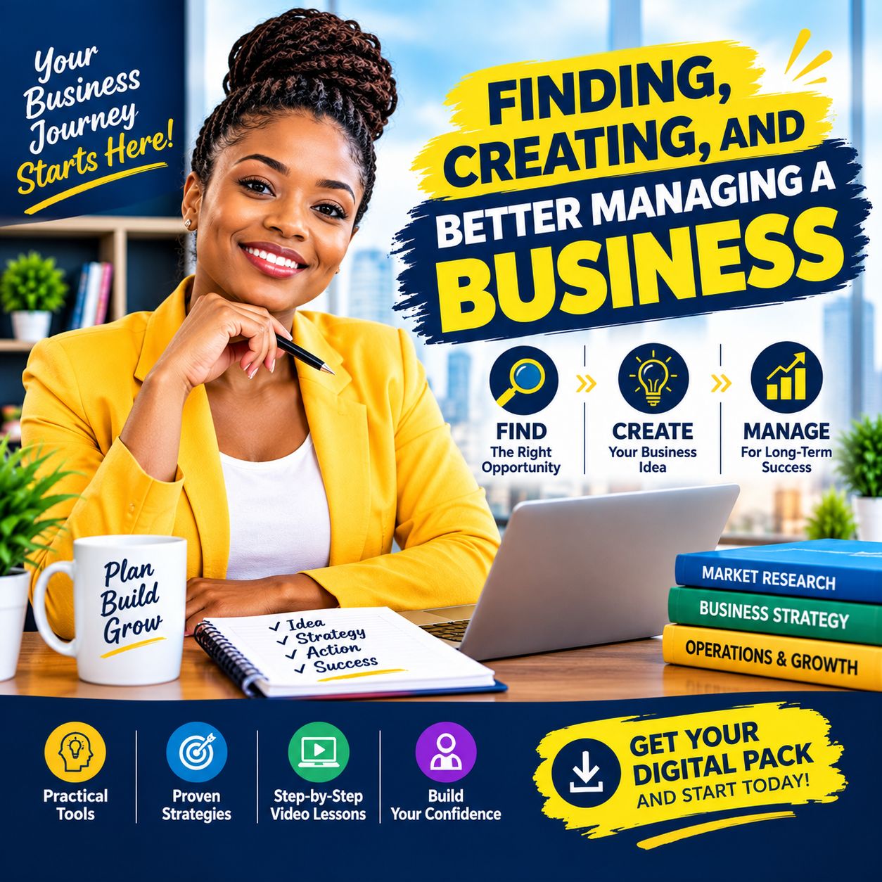 FINDING, CREATING, AND BETTER MANAGING A BUSINESS