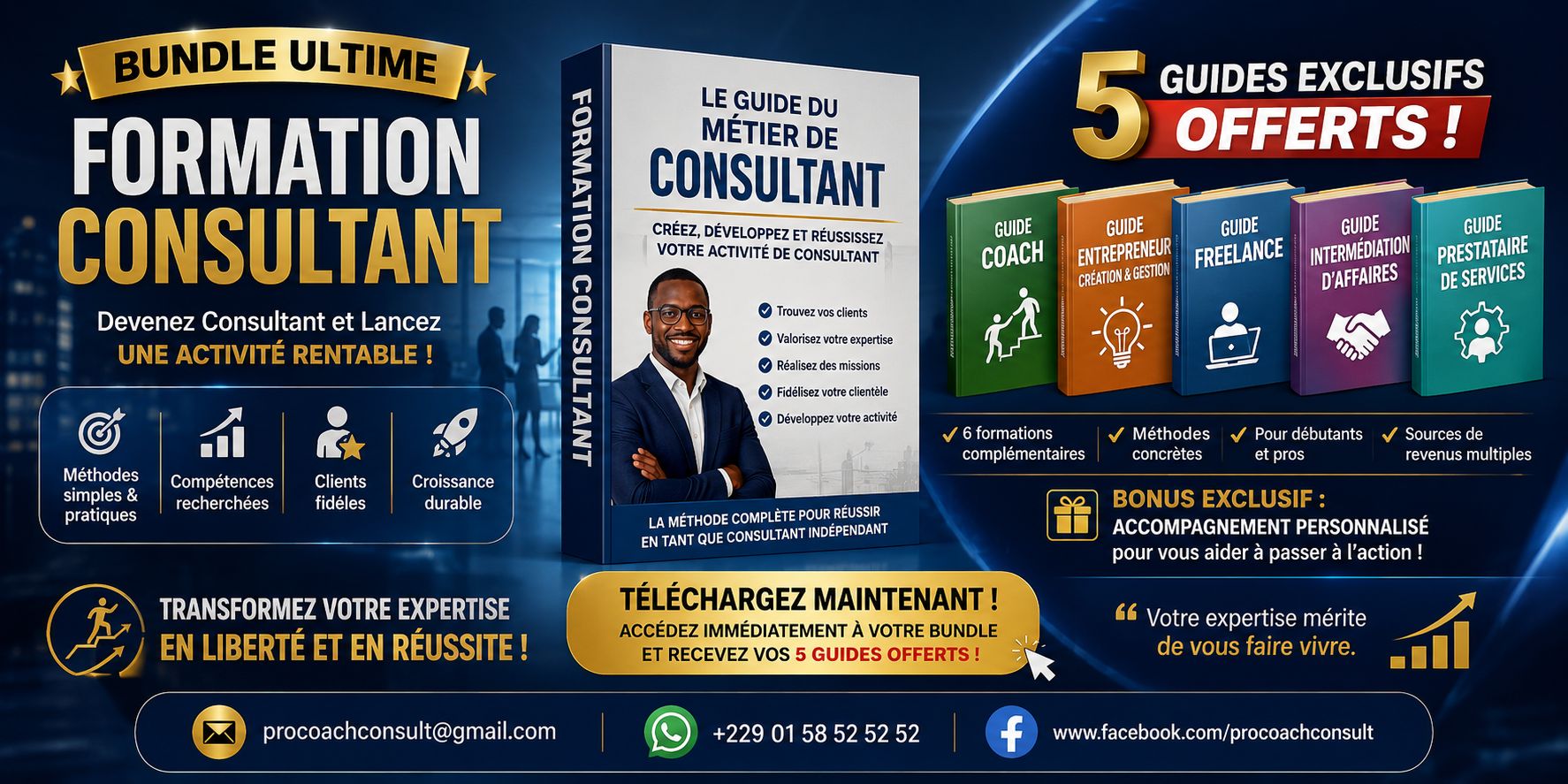 Le guide du Métier de Consultant PLUS 5 FORMATIONS EN BONUS
