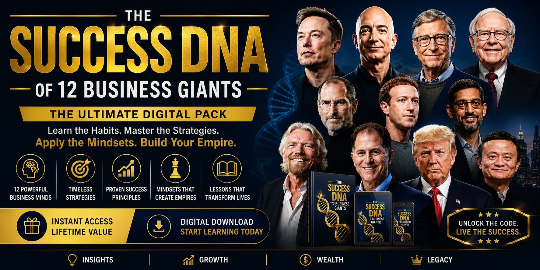 The Success DNA of 12 Business Giants