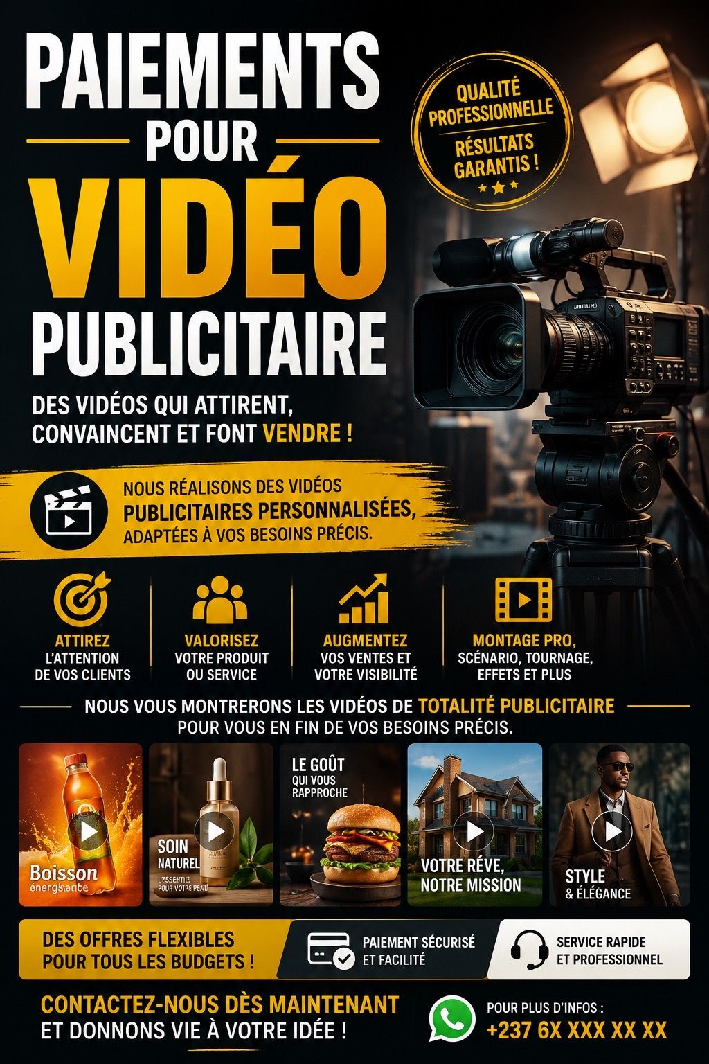 Paiements pour vidéo publicitaire