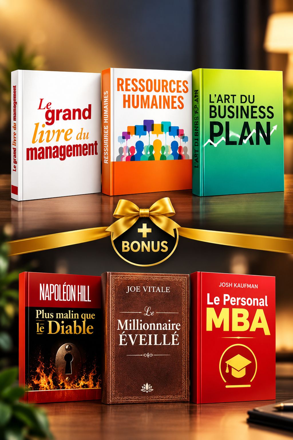 Le Pack Excellence Business : 3 Livres Essentiels + 3 Bonus pour Réussir