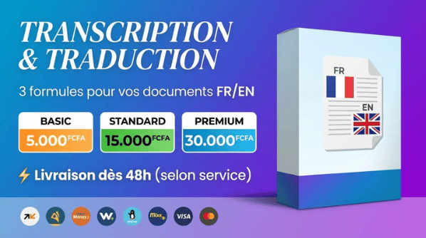 Transcription Audio/Vidéo & Traduction Professionnelle (FR ↔ EN↔MULTILANGU)