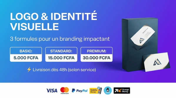 Création de Logo Professionnel Unique & Identité Visuelle