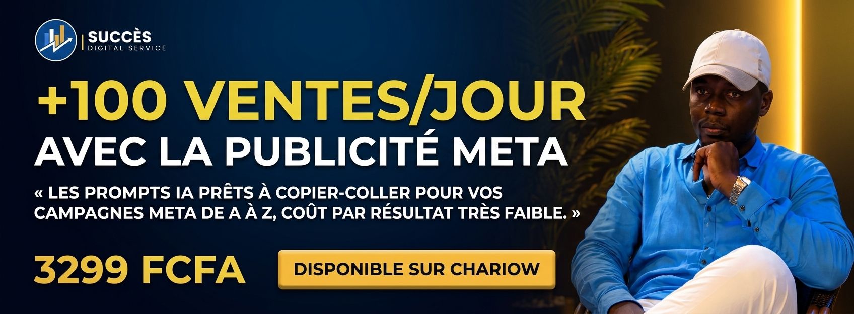 Faire plus de 100 ventes jour avec la publicité META avec un CPA inferieur a 0.08$