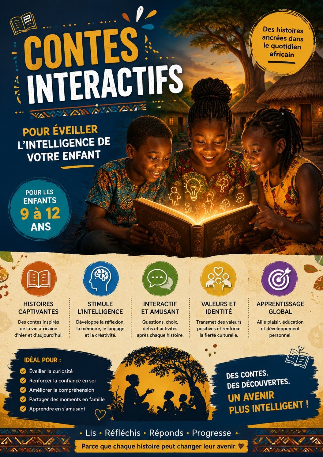 Contes interactifs pour stimuler les aptitudes intellectuelles et socio-émotionnelles des enfants
