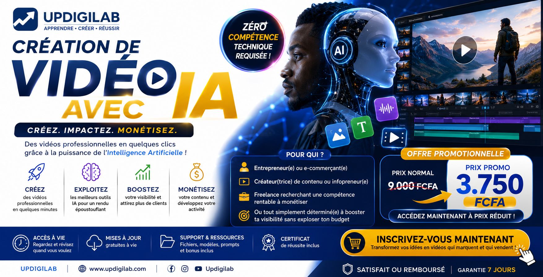 APPRENDRE À CRÉER DES VIDÉO PUBLICITAIRE AVEC L'AI