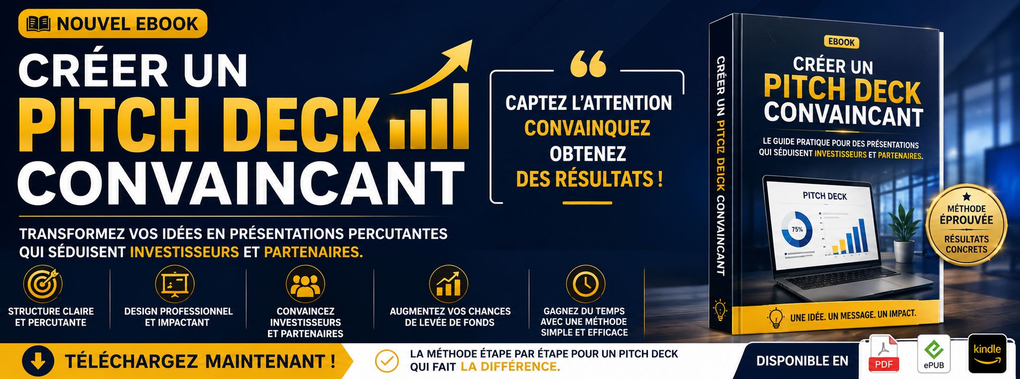 Pitch Deck Irrésistible : Transformez Vos Idées en Financement Instantané