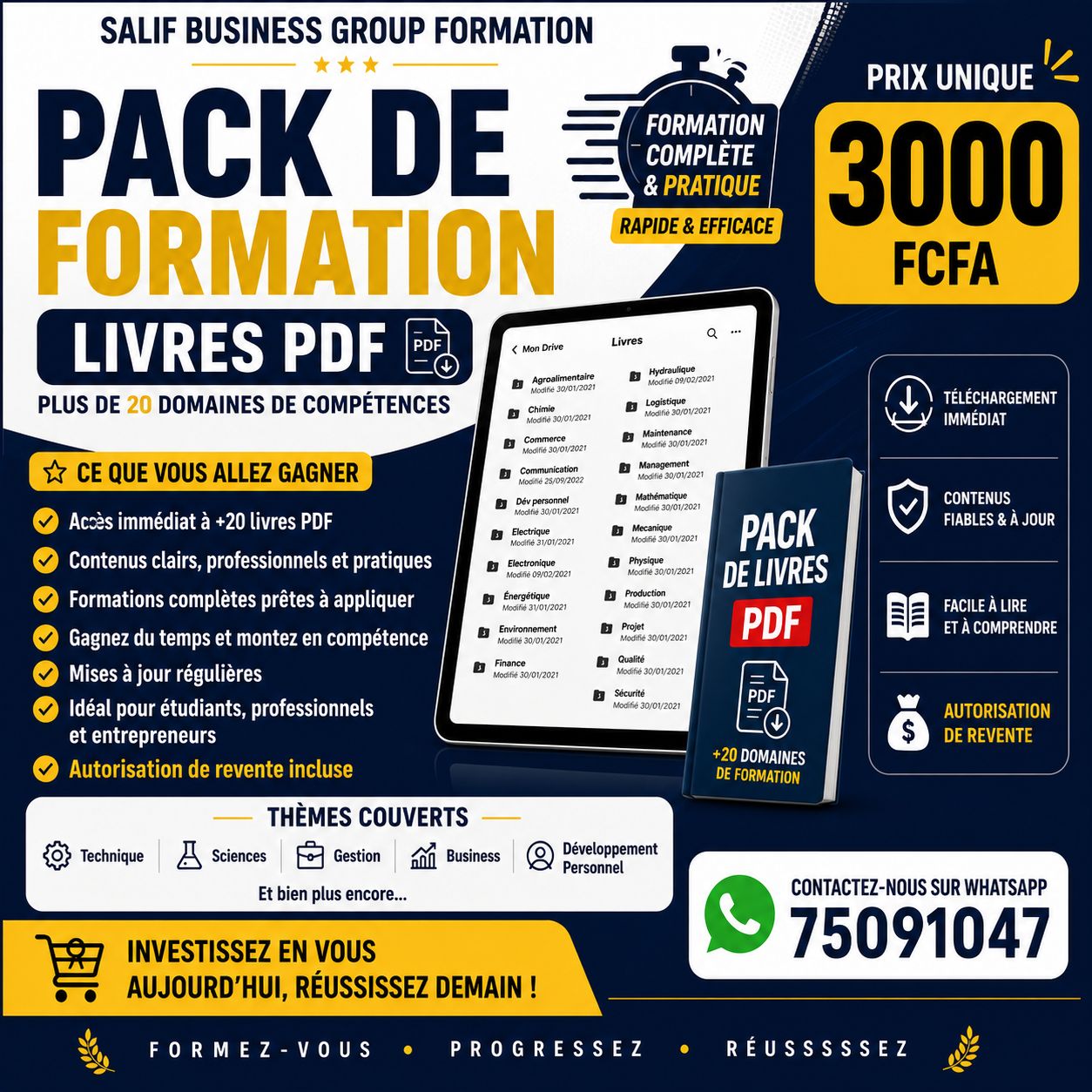 Pack Formation Livres PDF Pro 2026