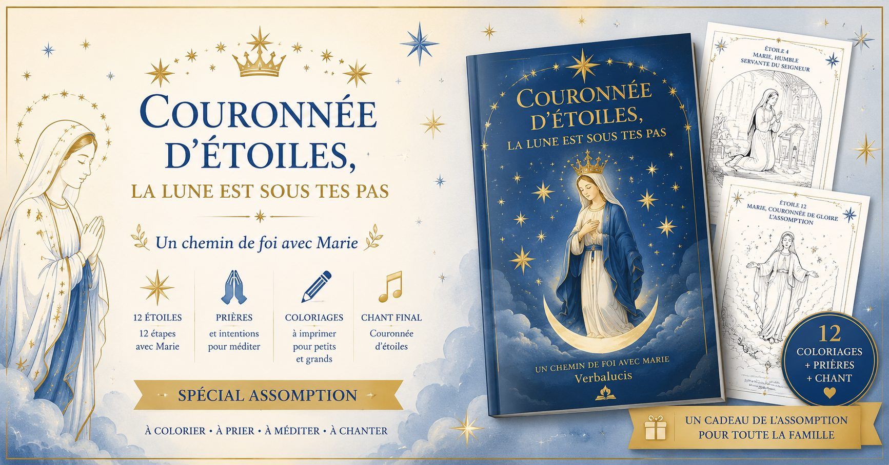 Couronnée d'étoiles la lune est sous tes pas