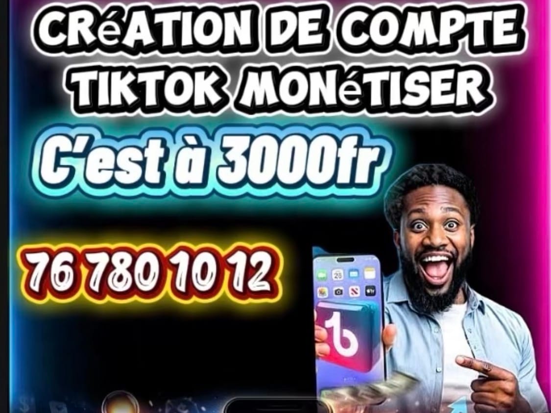 Compte TikTok monétiser