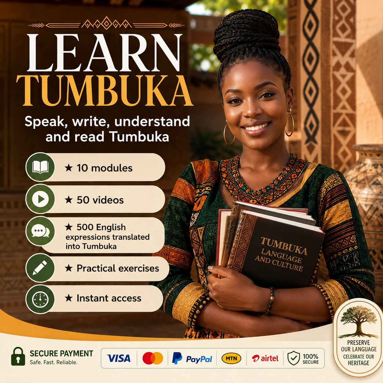 🌍 Learn Tumbuka — Speak Like a Native, Fast