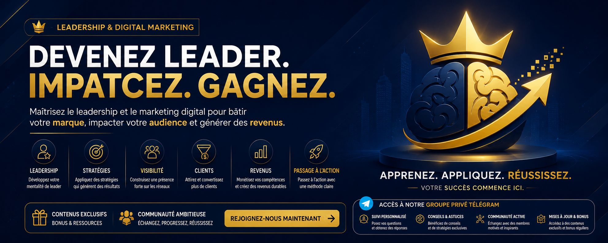PRENDS LE GUIDE MARKETER ET REJOINS LE CLUB GRATUITEMENT AU LIEU DE 50$ ET 12 LIVRES BUSINESS BONUS