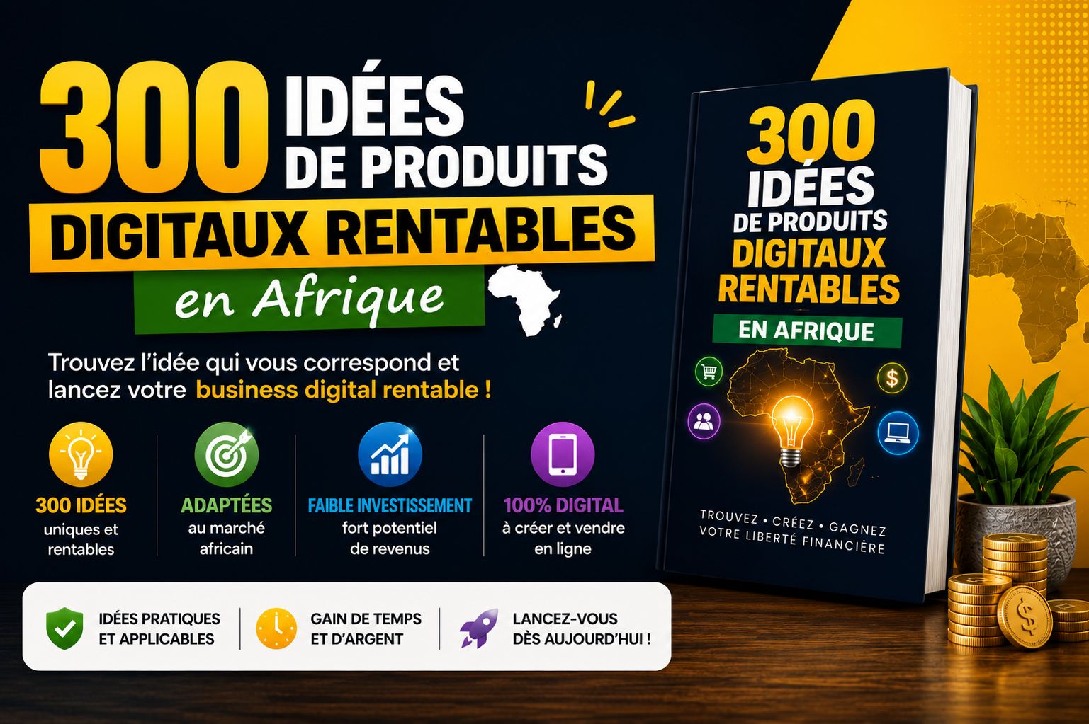 Boostez votre empire numérique : 300 idées de produits digitaux rentables en Afrique