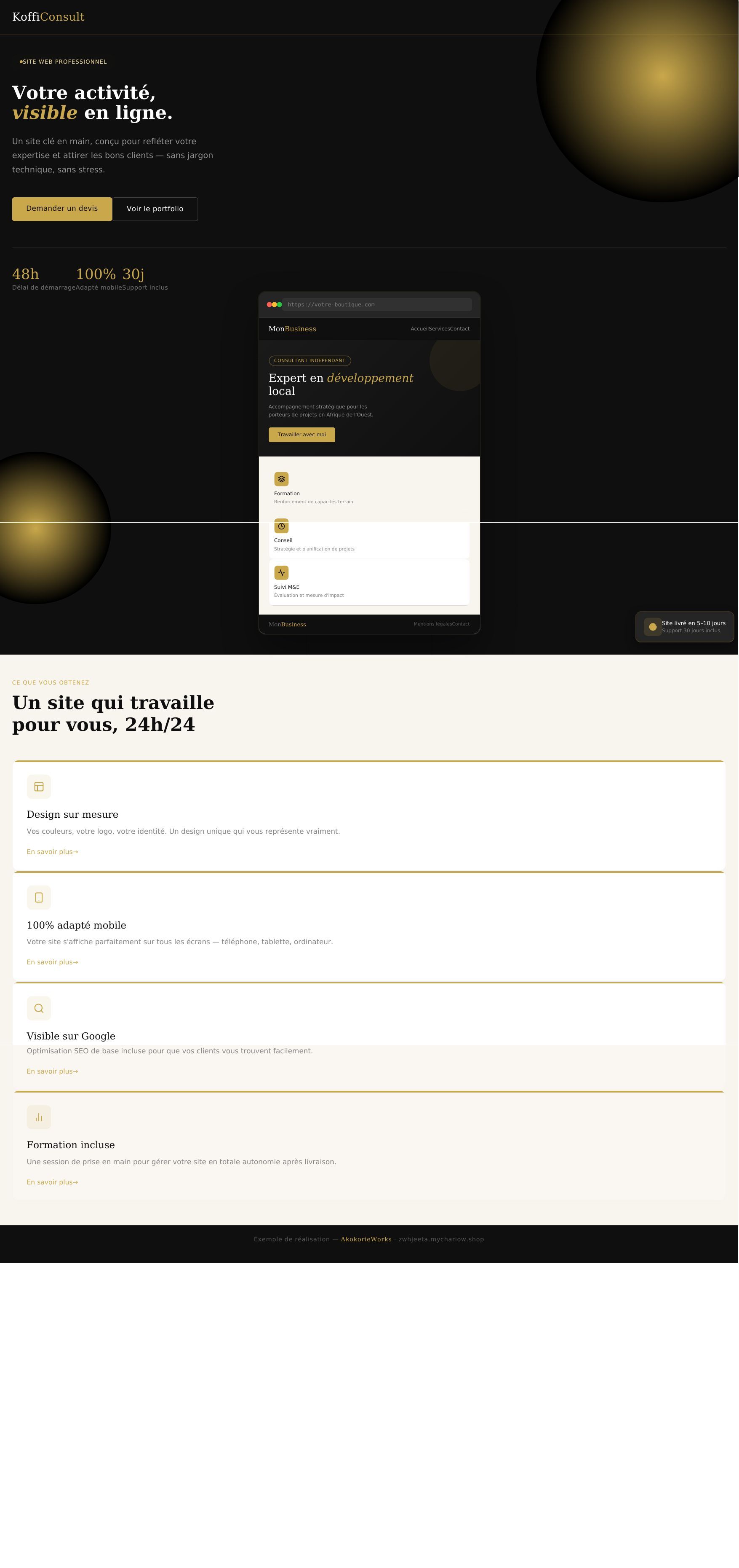 Création de Site Web & Web Application Development | AkokorieWorks