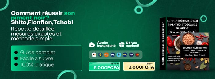 Comment réussir son piment noir (Shito, fionfion,Tchobi)?