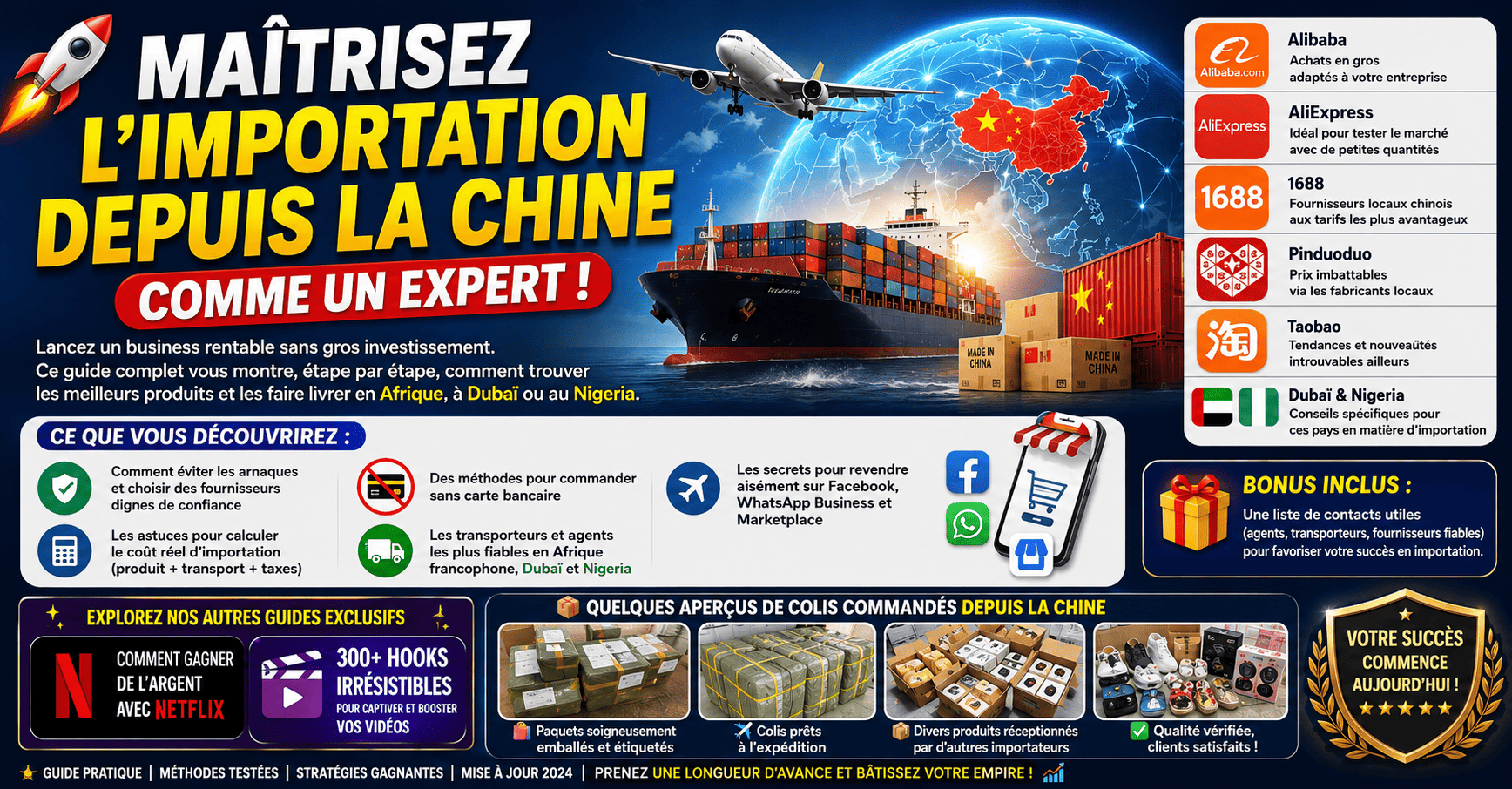 Importer depuis la Chine avec Alibaba, 1688, Taobao, Pinduoduo & Aliexpress – Guide complet