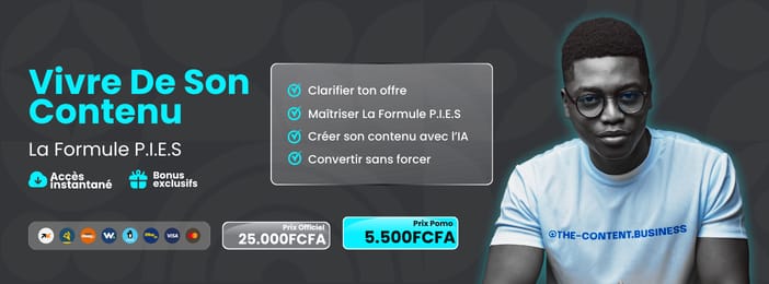 Vivre De Son Contenu - La Formule P.I.E.S
