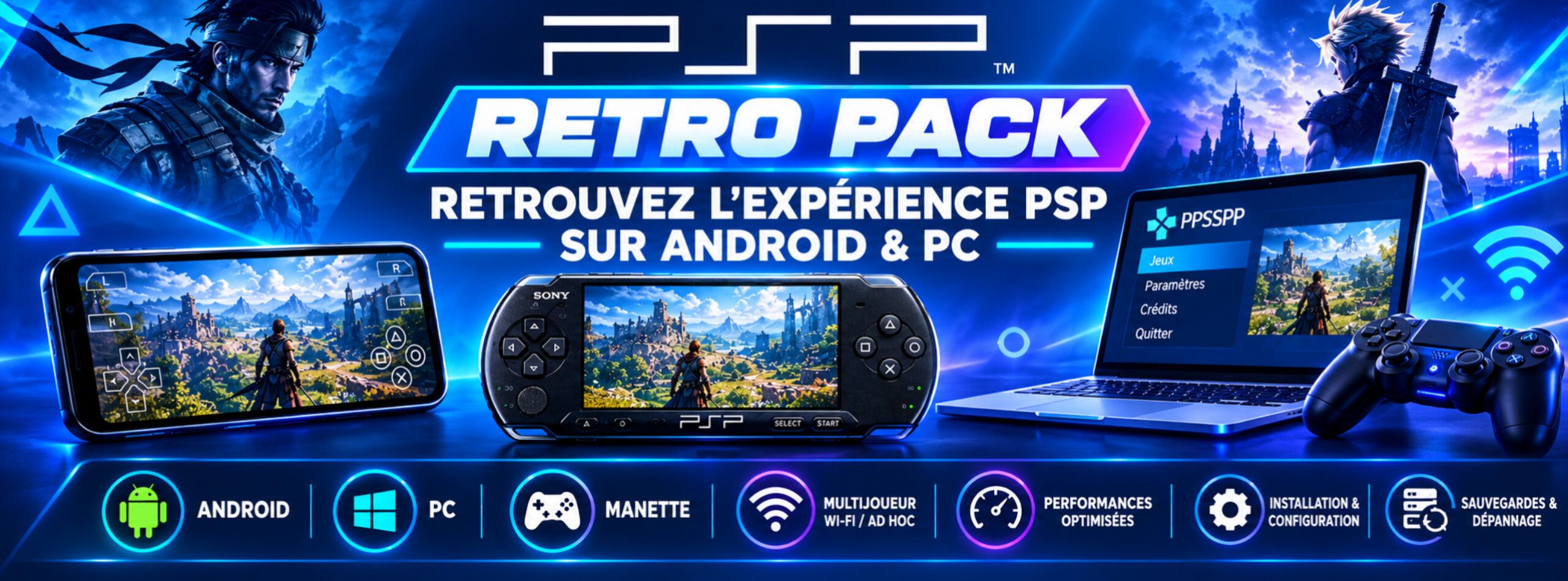 PSP Retro Pack : Retrouvez l'expérience Psp sur Android & PC
