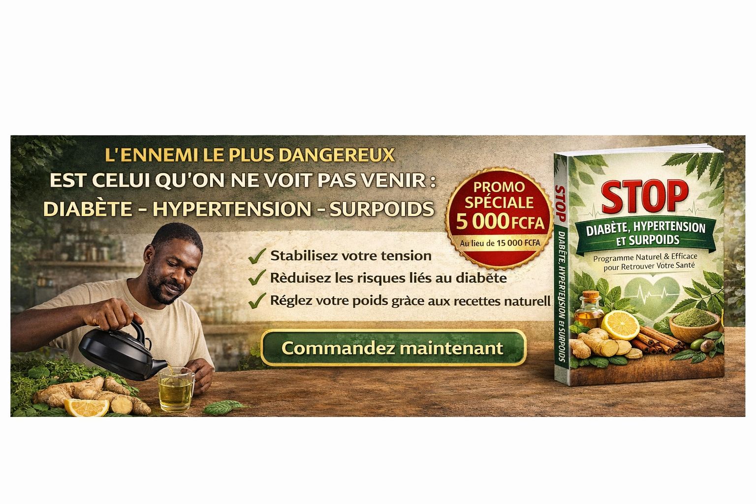 STOP DIABÈTE, HYPERTENSION ET SURPOIDS