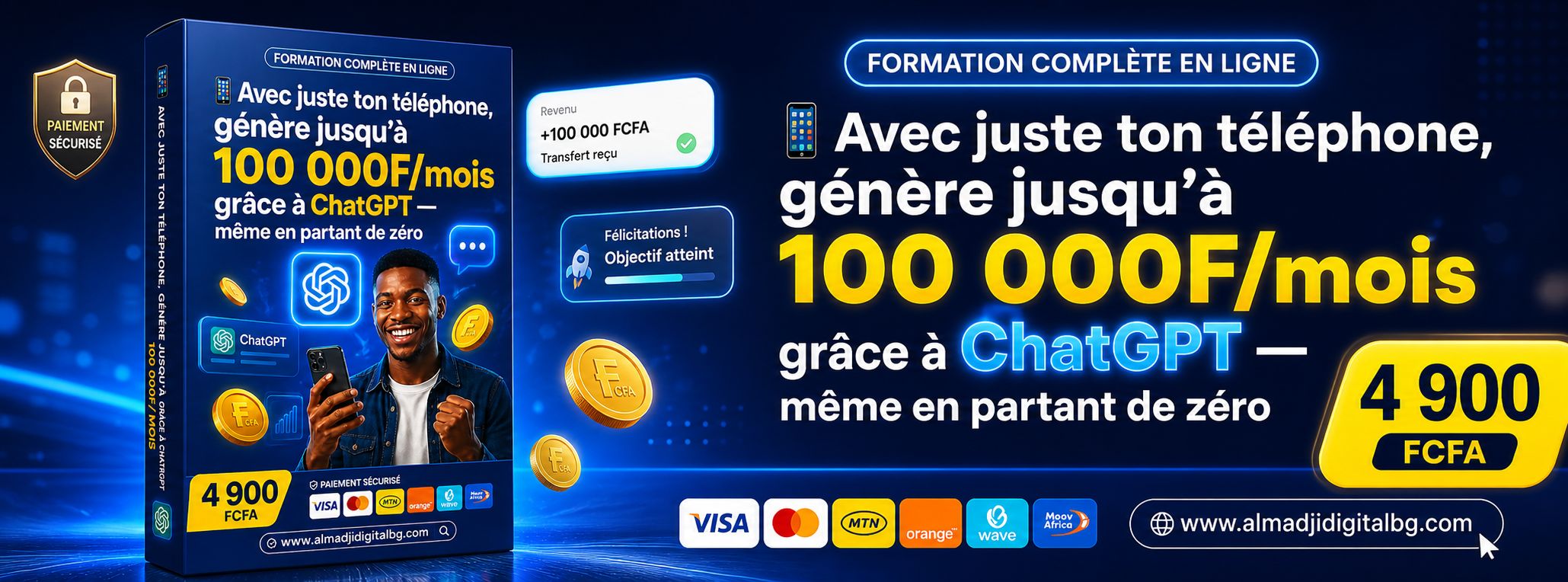 📱Avec juste ton téléphone, génère jusqu’à 100 000F/mois grâce à ChatGPT — même en partant de zéro