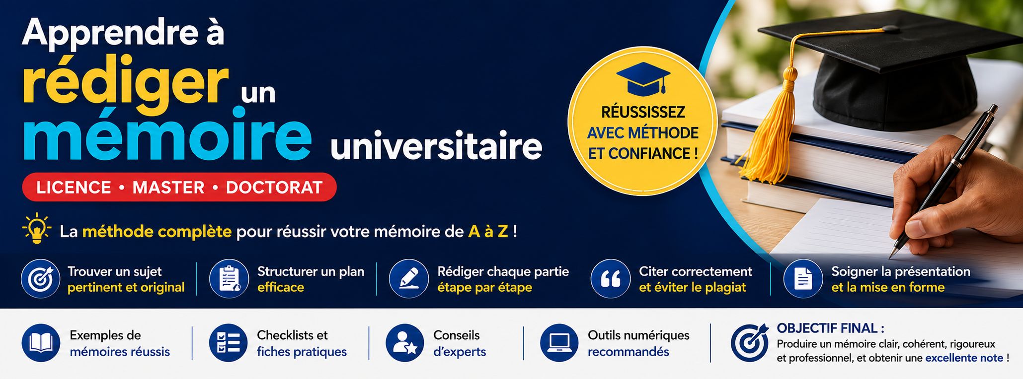 Apprendre à rédiger un mémoire universitaire — Licence, Master, Doctorat