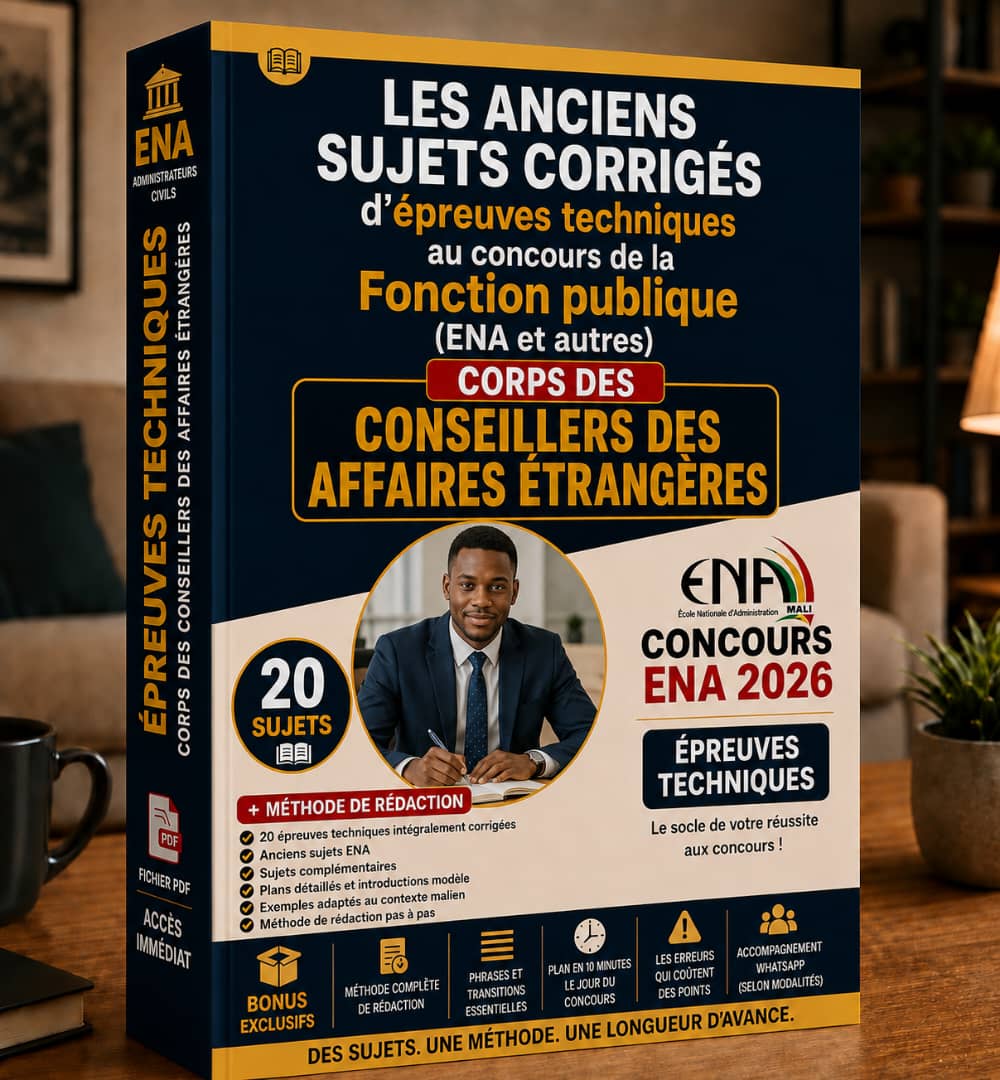 Pack Ultime Conseillers des Affaires Étrangères – Sujets Corrigés