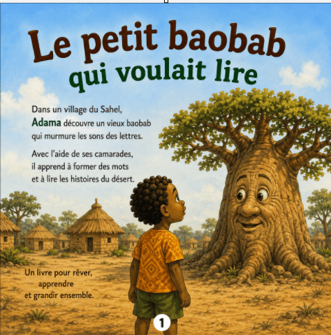 🌳 Le Petit Baobab qui Voulait Lire — L’Histoire Magique qui Éveille le Goût de la Lecture