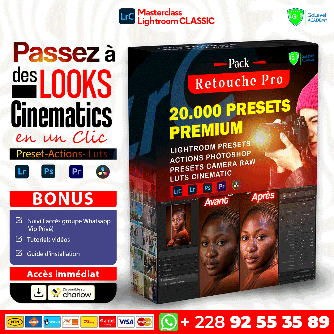 Masterclass Lightroom Classic CC: Les Hacks des Photographes Pros ( + 20.000 Presets, Luts, Actions)