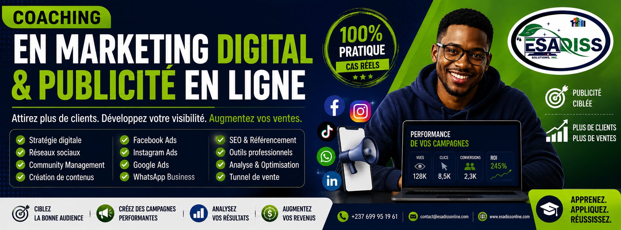 Coaching en marketing digital et publicité en ligne | ESADISS SARL