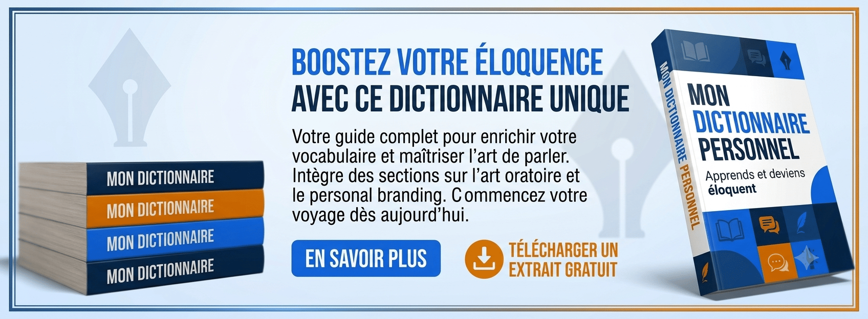 Mon Dictionnaire Personnel, Enrichis ton vocabulaire