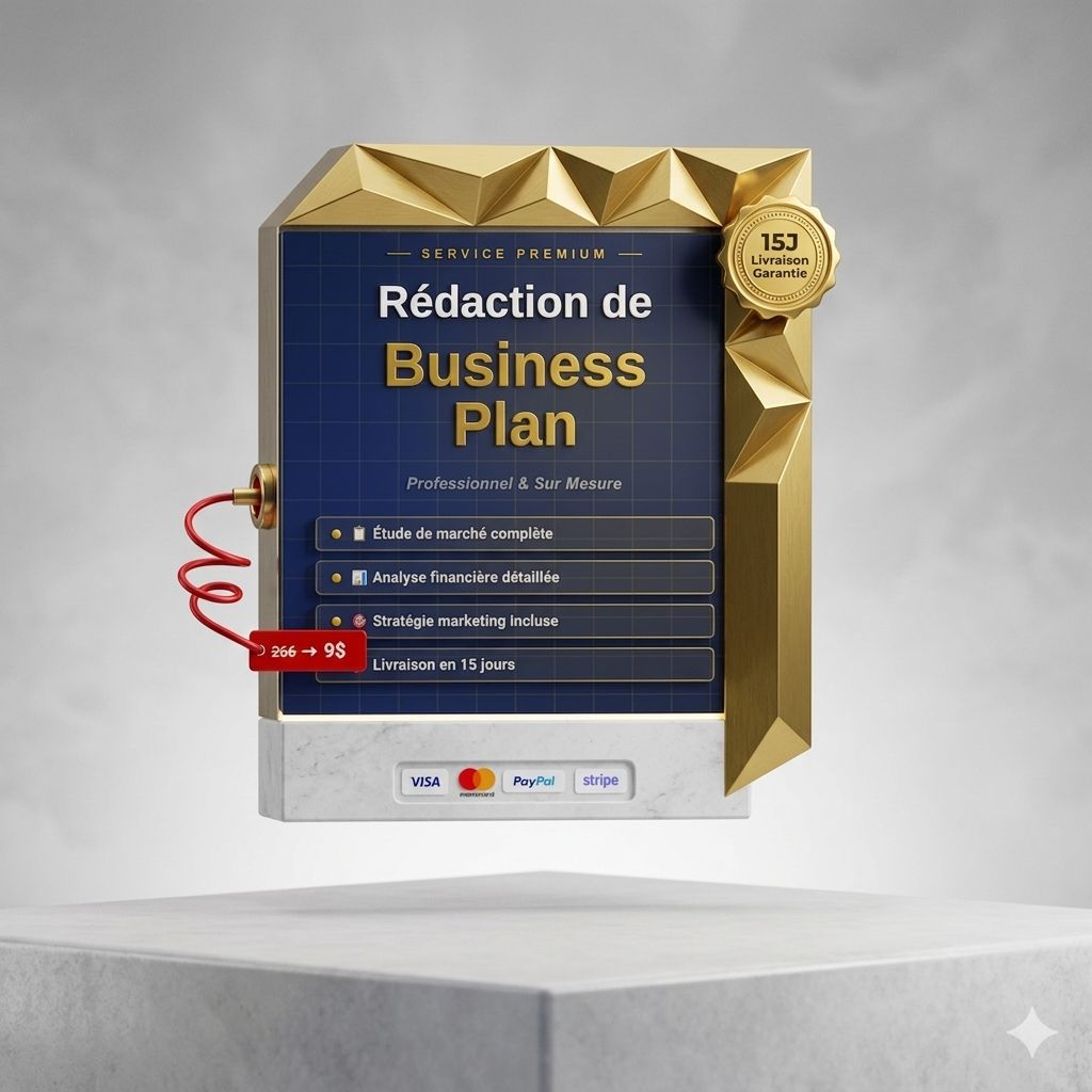 Rédaction de business plan en 15 jours