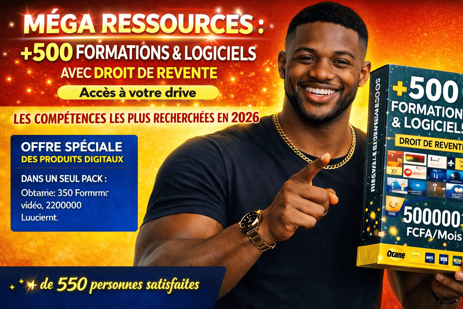 MÉGA RESSOURCES : +500 FORMATIONS ET LOGICIELS AVEC DROIT DE REVENTE. Accès à vie sur Google drive.