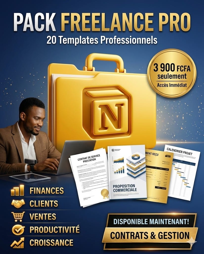 Pack Freelance Pro : 20 Templates Professionnels pour Vendre Plus (PDF + Canva Modifiable)