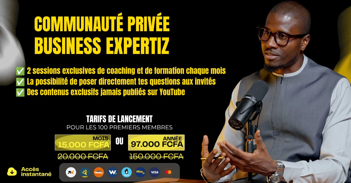 Communauté Privée BUSINESS EXPERTIZ - Plan mensuel