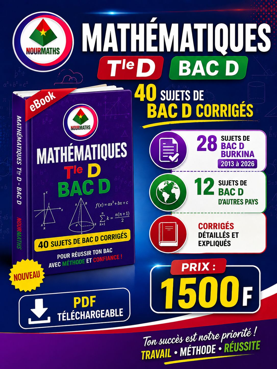 EBOOK 40 SUJETS DE BAC D CORRIGÉS