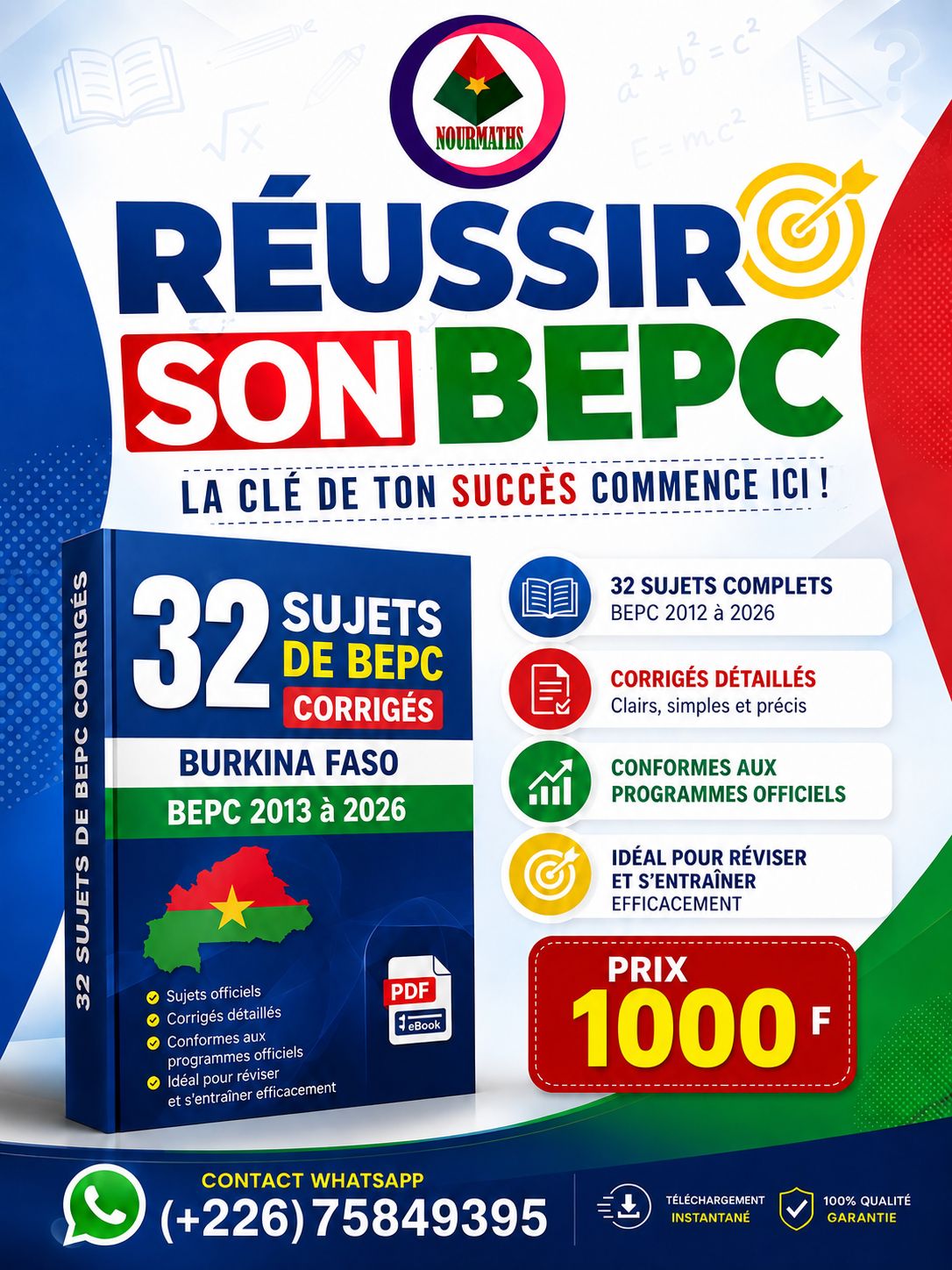 BEPC BURKINA FASO 2012-2026