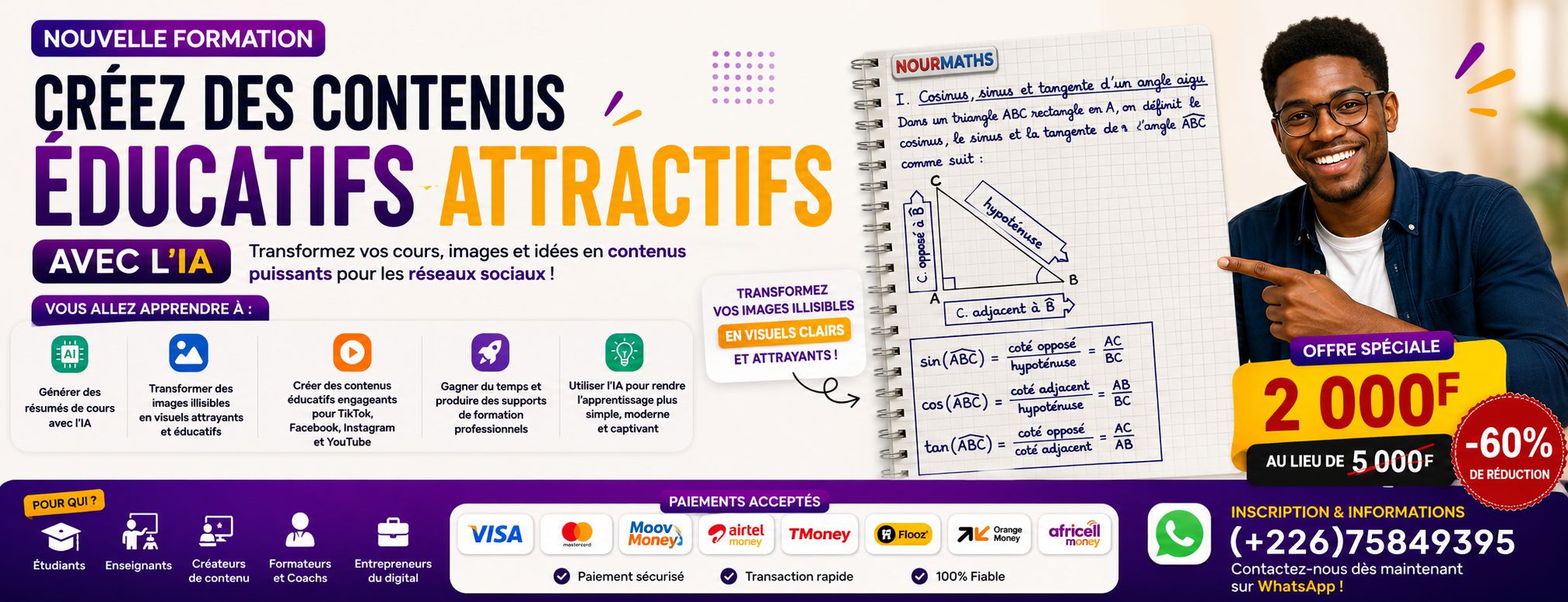Guide de génération de contenu éducatif