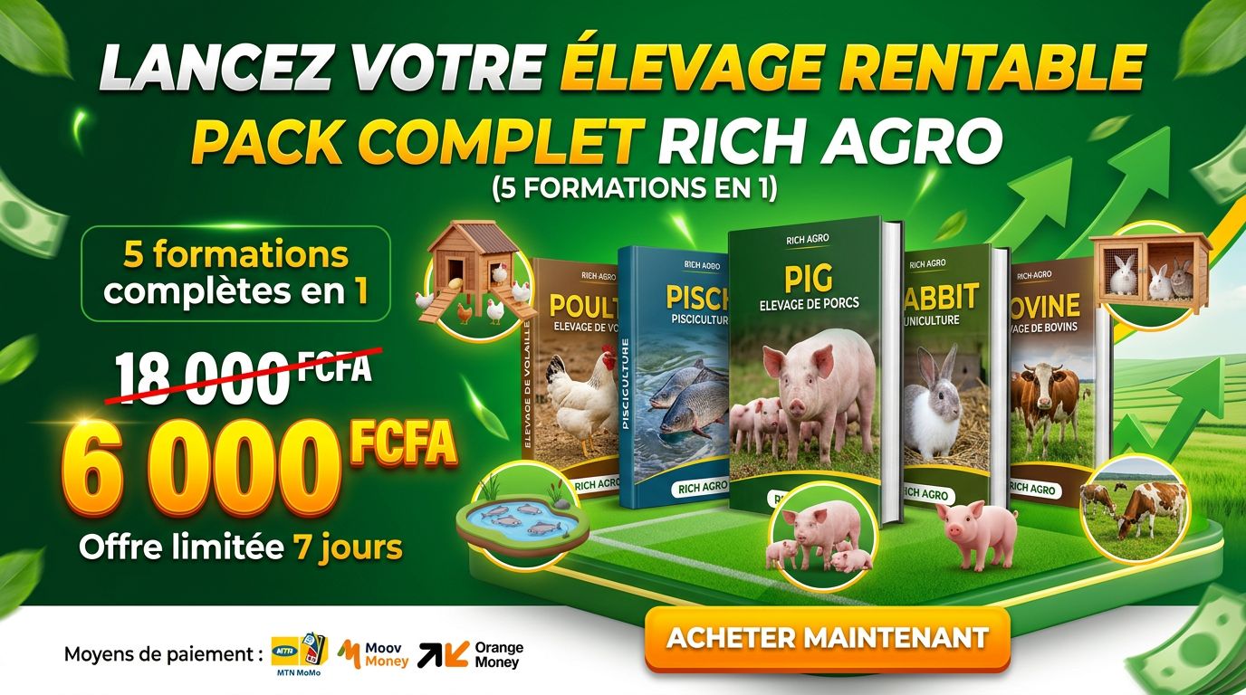 Pack Rich Agro: 5 Formations Pour Devenir Entrepreneur Agricole Rentable