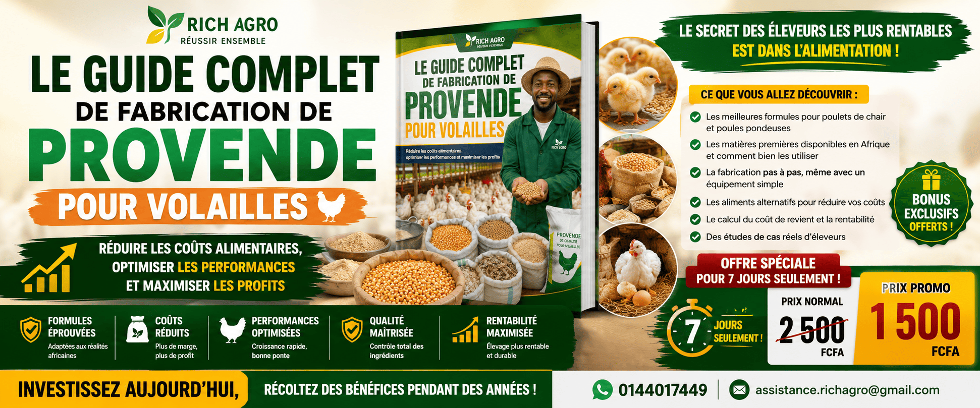Maîtrisez la Fabrication de Provende pour Volaille – Guide PDF à Télécharger Immédiatement