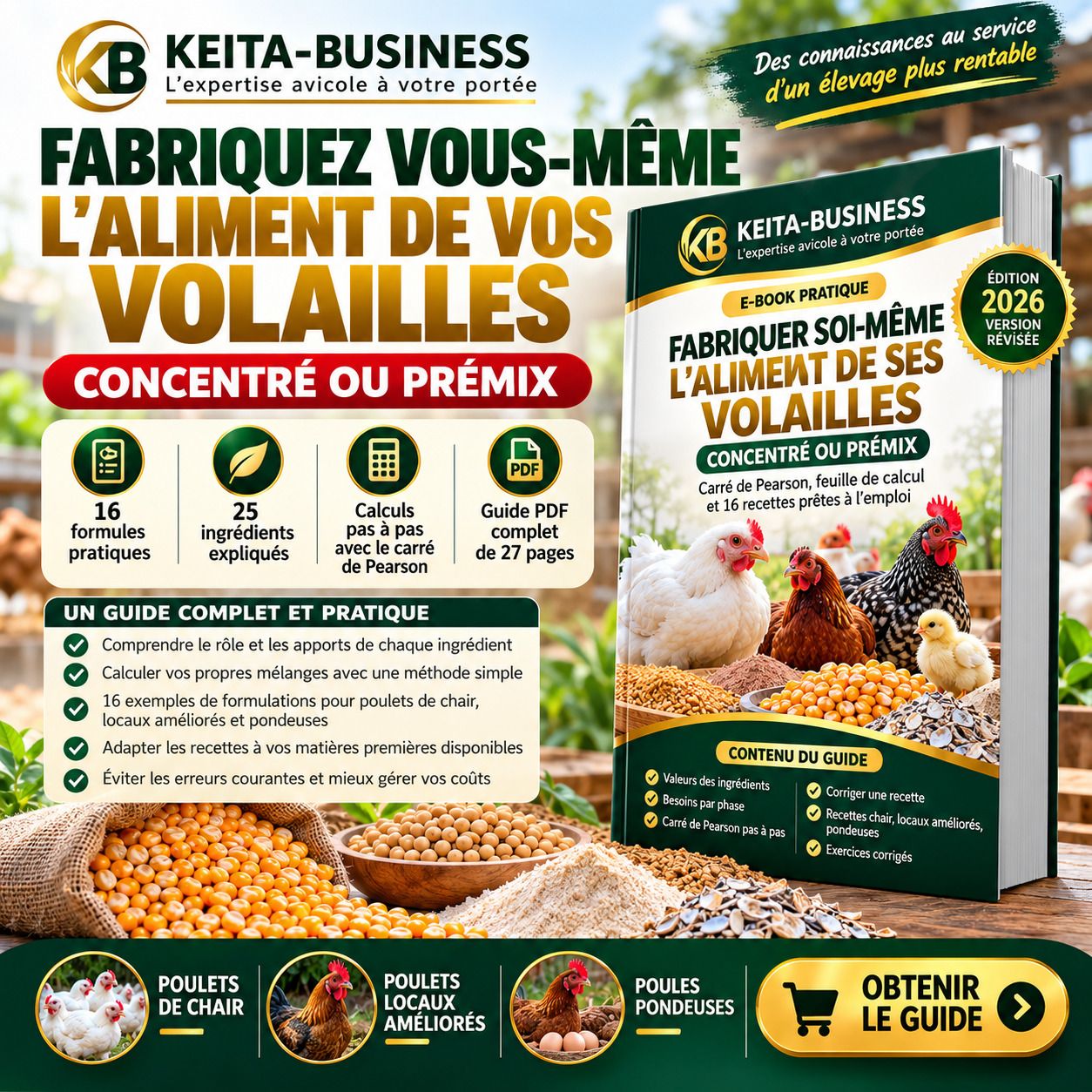FORMULATION AVICOLE PRO – Manuel pratique de fabrication des aliments pour volailles