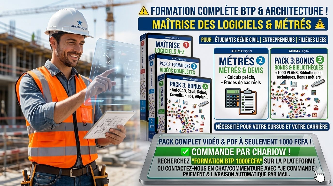 Formation Complète BTP & GC : Logiciels, Plans et Devis en Bundle Premium