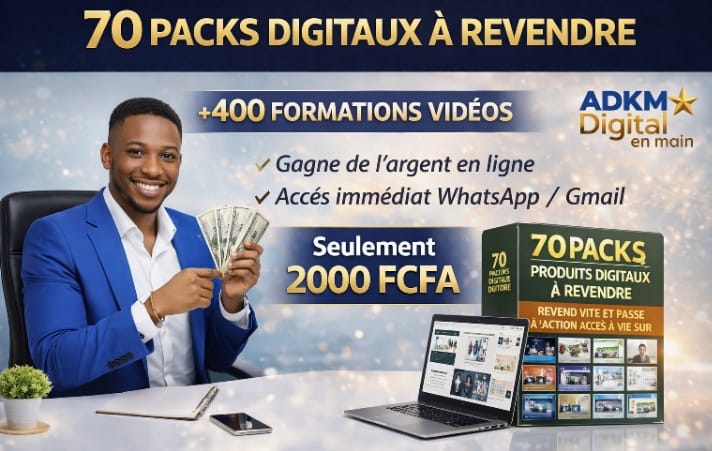 𝗣𝗮𝗰𝗸 𝗖𝗼𝗺𝗽𝗹𝗲𝘁 𝗱𝗲 𝗙𝗼𝗿𝗺𝗮𝘁𝗶𝗼𝗻𝘀 𝗲𝘁 𝗥𝗲𝘀𝘀𝗼𝘂𝗿𝗰𝗲𝘀 𝗗𝗶𝗴𝗶𝘁𝗮𝗹𝗲𝘀.