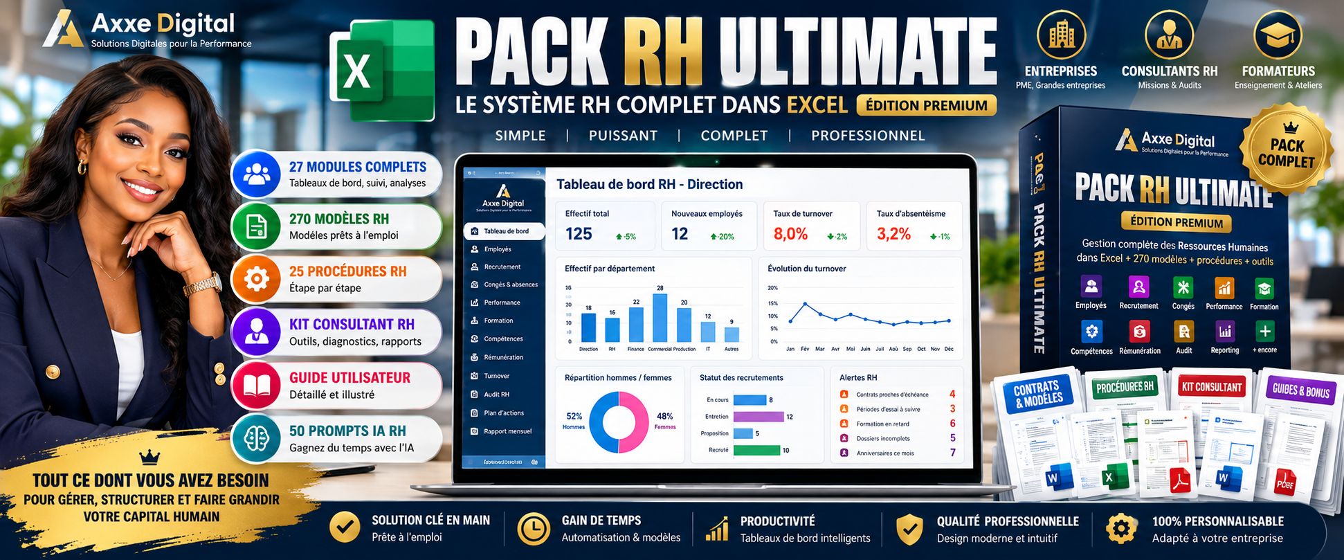 PACK RH — Le système complet pour gérer et piloter vos RH