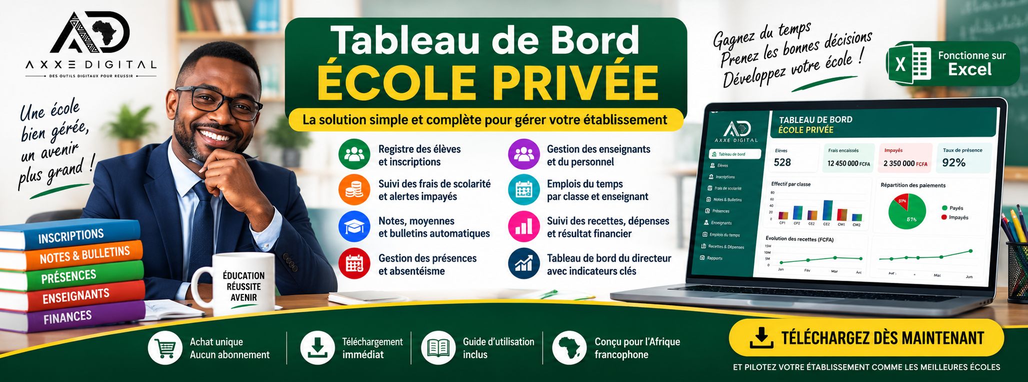 Template de Gestion Ecole