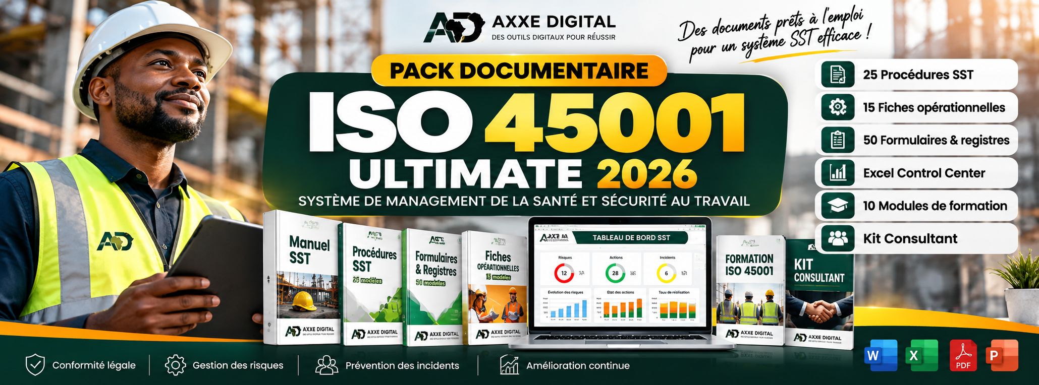 Le système SST complet pour structurer, piloter et améliorer votre démarche ISO 45001